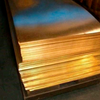 Лист бронзовый БрАЖН10-4-4 5,5х300х400 мм. матовый